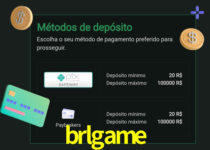 O cassino brlgame oferece uma grande variedade de métodos de pagamento